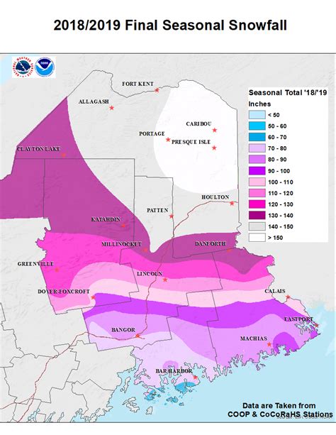 Monthly and Seasonal Snow Maps