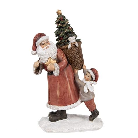 Pr Figur Weihnachtsmann Cm Rot Polyresin Weihnachtsfiguren