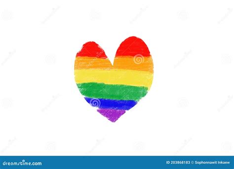 Lgbtq In Heart Shape Stock Illustration Illustration Of Symbol