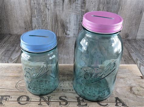 Mason Jar Coin Slot Lid Mason Jar Bank Lid Mason Jar Piggy Etsy