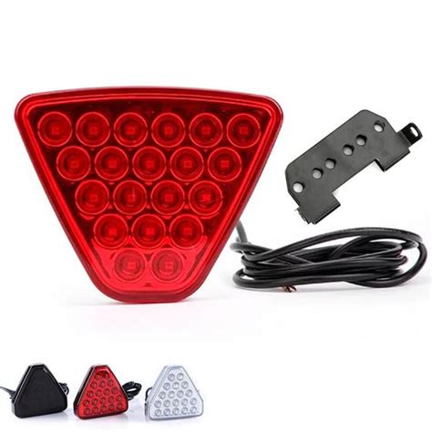 Luz De Freio Break Light Triangular Modelo Fórmula 1 Para Carro Acende