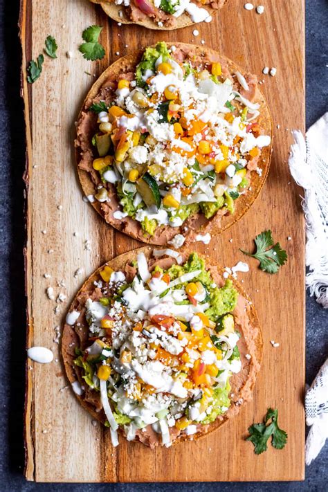 Vegetarian Tostadas Recipe With Cilantro Lime Slaw Erhardts Eat