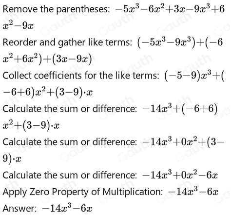 Solved H 5x 3 6x 2 3x 9x 3 6x 2 9x [math]