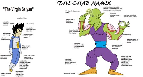 The Virgin Saiyan V The Chad Namek Know Your Meme