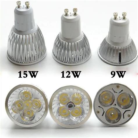 5PCS Ultra Bright Dimmable 9W 12W 15W GU10 LED Bulbs Spotlight High