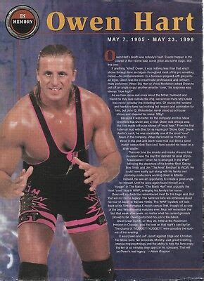 Owen Hart 8x11 Wrestling Magazine Page Tribute In Memory WWF Wrestler WWE | eBay