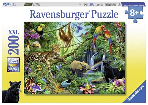 Ravensburger Puslespill 200 Brikker Jungeldyr 10112660