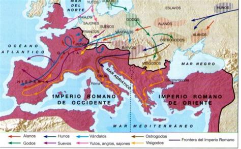 Kotak Retak Pertanian Mapa De Las Invasiones Barbaras Al Imperio Romano