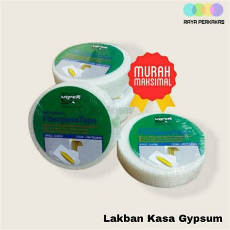 Jual Lakban Kasa Lem Gypsum Fiberglass Perban Plafon Gipsum Viper