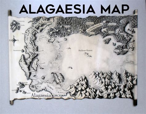 MAP of ALAGAESIA, ERAGON Map,Christopher Paolini, Eldest, Brisingr ...