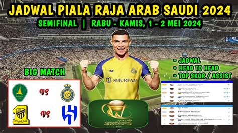 Jadwal Semifinal Piala Raja Arab Saudi AL NASSR Vs AL KHALEEJ