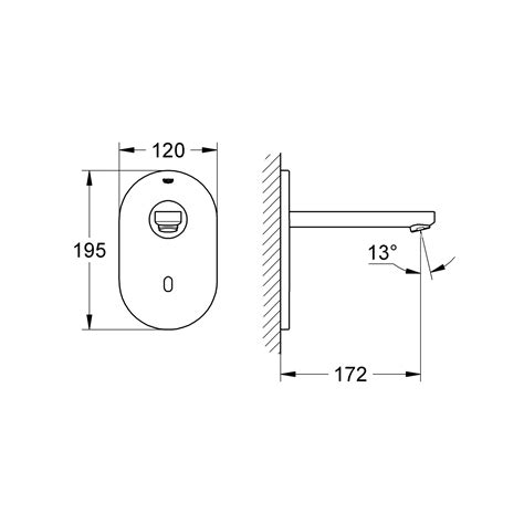 Grohe Infrarot Elektronik F R Waschtisch Wandarmatur Eurosmart Ce