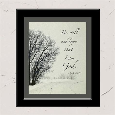 Psalm 4610 Bible Verse Wall Art Be Still And By Happyspiritdesigns 1000 Bible Verse Wall