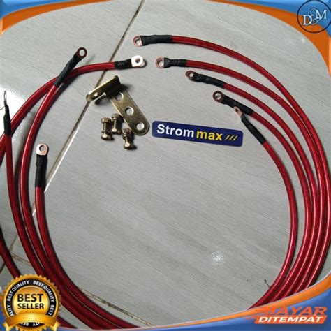 Jual Kabel Grounding Strom Max Plus Skun Aki Awg Full Tembaga