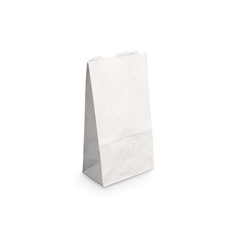 Sac SOS En Papier Blanc 22 14x40 Cm 500 Pcs