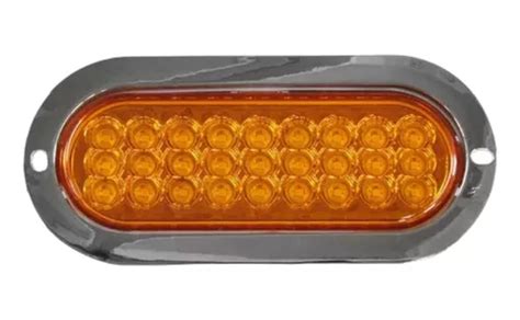 Plafon Ovalado Pulgadas Led Ambar Baja Strobos Mercadolibre