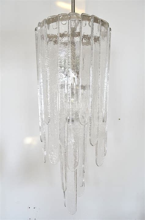 Große Kaskadenlampe aus Muranoglas von Carlo Nason für Mazzega 1960er