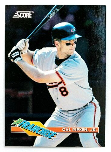 Cal Ripken Jr Score The Franchise Insert Card Baltimore