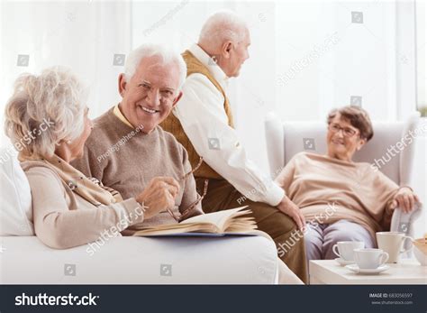 Group Of Seniors Talking Images Stock Photos Vectors