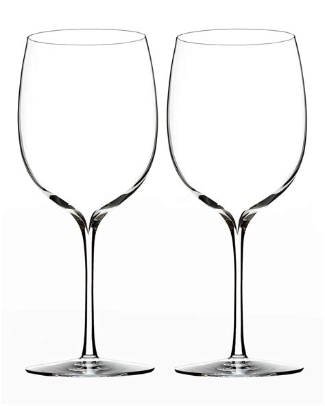 Waterford Crystal Elegance Optic Classic Champagne Flutes Set Of 2