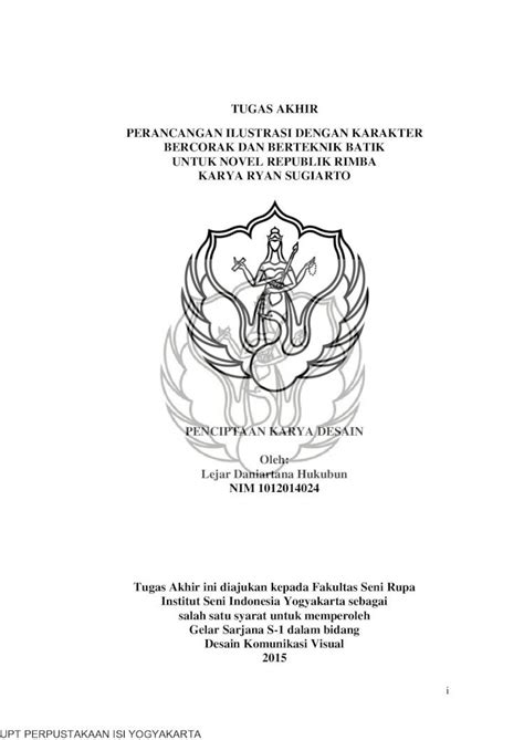 Pdf Tugas Akhir Perancangan Ilustrasi Dengan Karakter …digilib Isi Ac