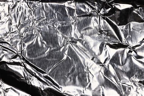 Premium Photo Crumpled Foil Abstract Background Black And White