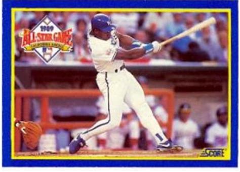 Bo Jackson Baseball Card Kansas City Royals Mvp Score All