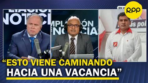 Jaime Quito de Perú Libre Mi posición es que se plantee una cuestión