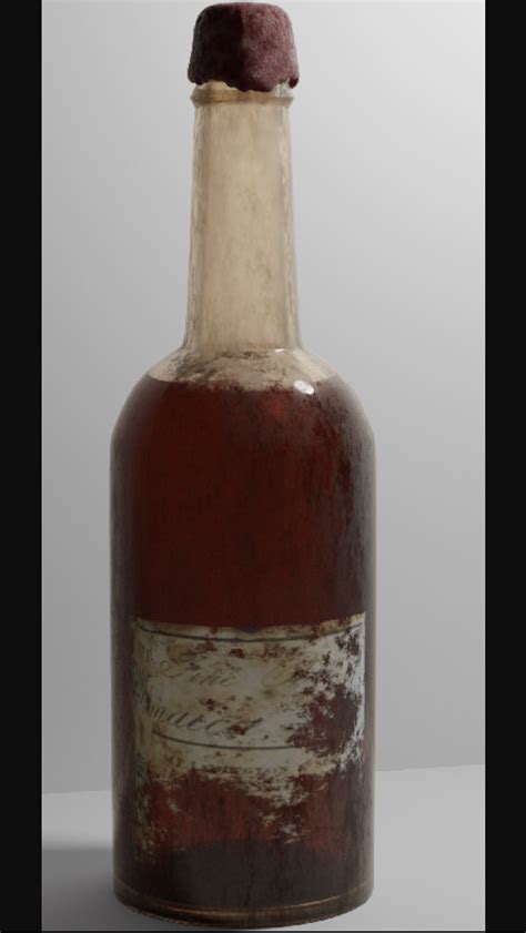 Artstation Vintage Rum Bottle