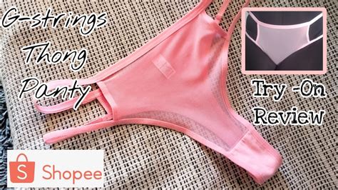 Tiny Lingerie Bikini G String Transparent Panty Haul From Shopee Part 2 YouTube