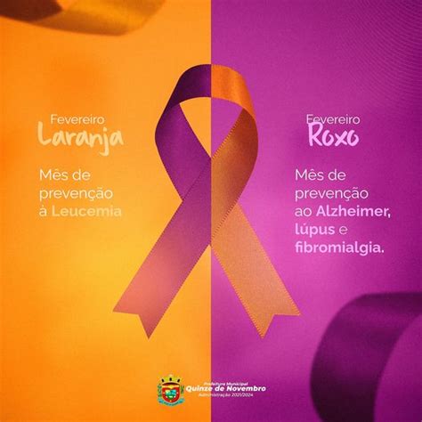 Fevereiro Roxo e Laranja campanha conscientiza sobre prevenção a