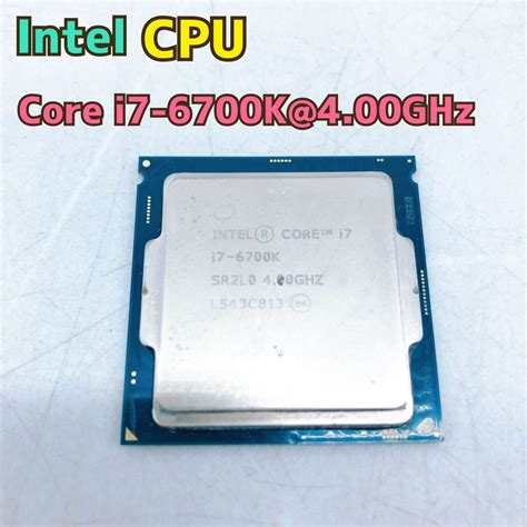 【やや傷や汚れあり】インテル Cpu《1円スタート！！現状品》intel Cpu Core I7 6700k 400ghz Sr2l0