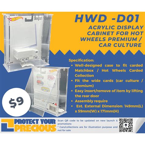 HWD D Acrylic Display Cabinet For Hot Wheels Premium Car Culture Shopee Singapore