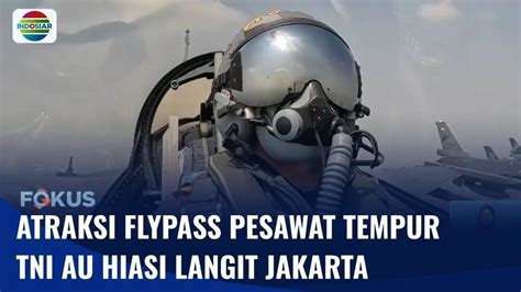 HUT Ke 78 RI Atraksi Flypass Jet Tempur TNI AU Hiasi Langit Jakarta