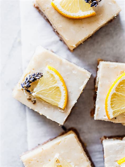 No Bake Gluten Free Lavender Lemon Bars Recipe Elmhurst 1925