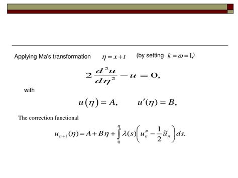 PPT Modified Variational Iteration Method For Partial Differential