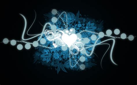 Blue Black Heart Free Download - Love Wallpaper 2011