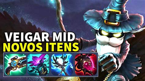 VEIGAR MID A MELHOR BUILD NOVOS ITENS GAMEPLAY COMO JOGAR DE