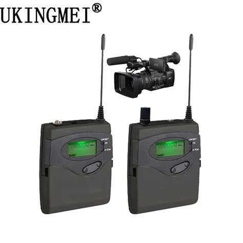 DSLR Camera Wireless Lavalier Lapel Microphone System for Outdoor Recording, Interview, Video ...