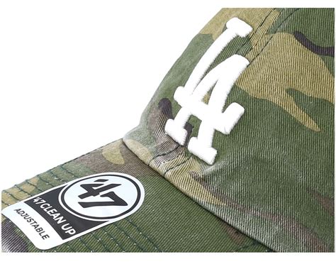 Los Angeles Dodgers Clean Up Camo White Adjustable Brand Caps