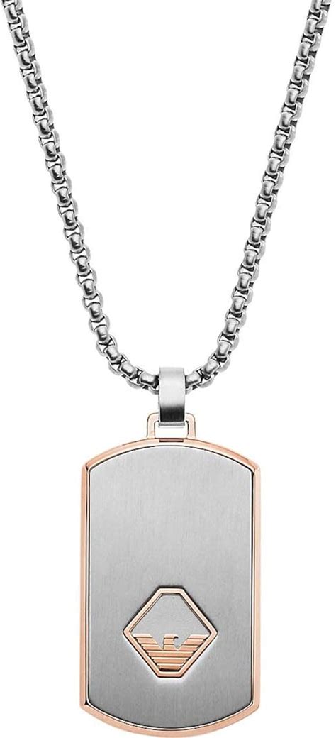 Emporio Armani Men Stainless Steel Pendant Necklace Egs Amazon