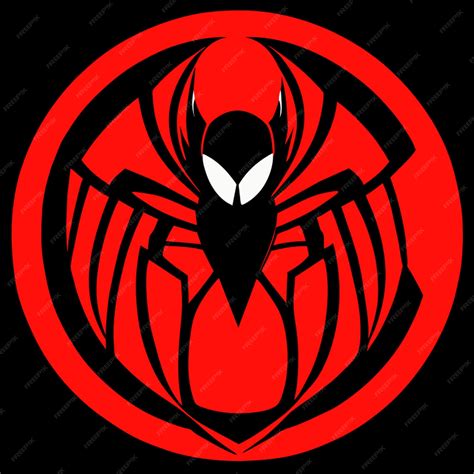 Ilustración Vectorial Del Logotipo De Spiderman Vector Premium