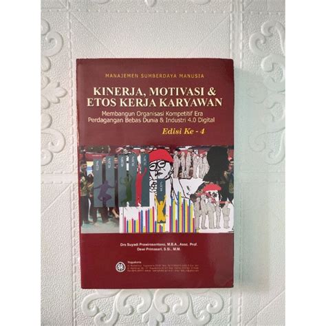 Jual Buku Manajemen Sumberdaya Manusia Kinerja Motivasi Etos Kerja