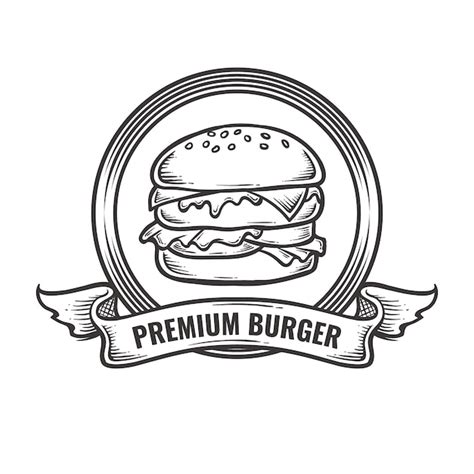 Premium Vector Vintage Burger Logo