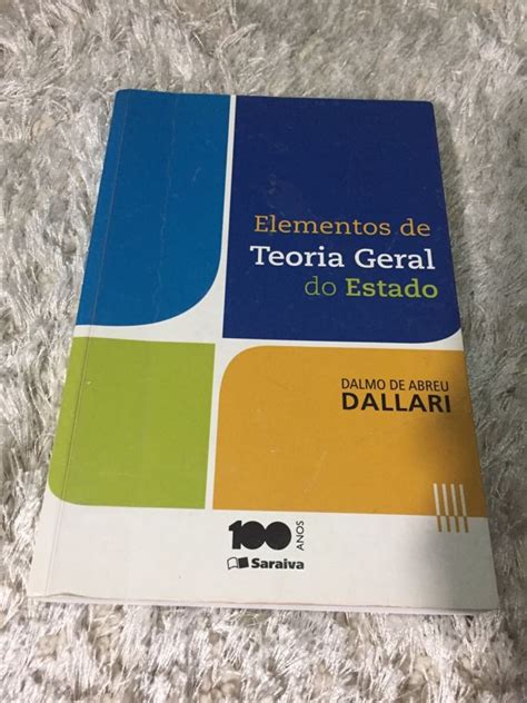 Livro Elementos De Teoria Geral Do Estado Livro Editora Saraiva Usado