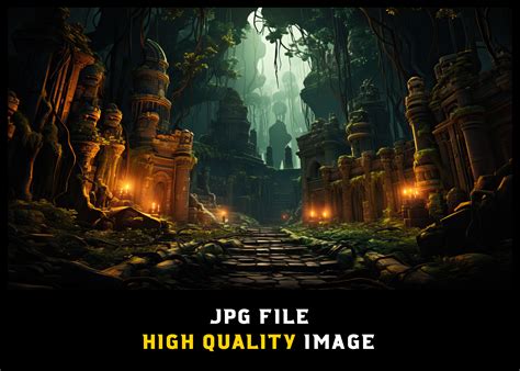 ancient stone temple   jungle graphic  wodexz creative fabrica