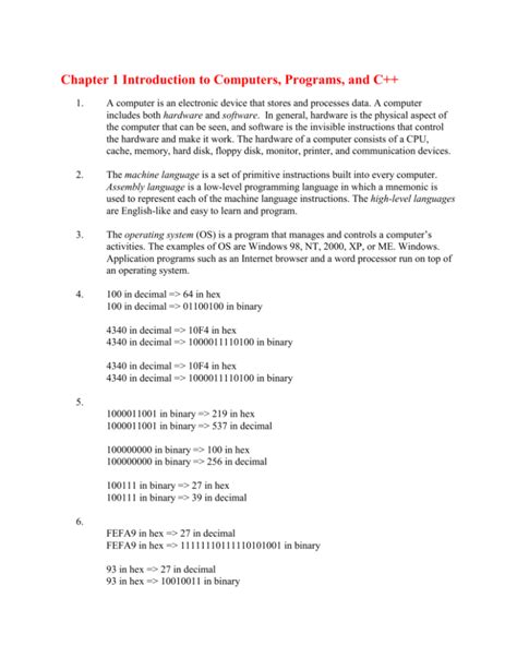 Chapter 1 Introduction To Computers Programming And C