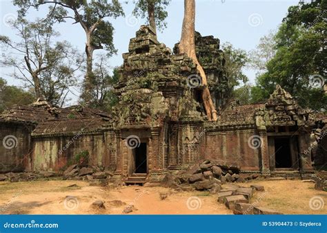 Ta Prohm Tomb Raider Temple Angkor Wat Cambodia Stock Image Image