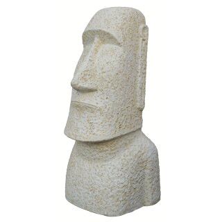 Moai Statue Tiki Easter Island Head Stone Figure Garden Deco