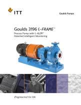 Centrifugal Pump I Frame Goulds Pumps For Chemicals